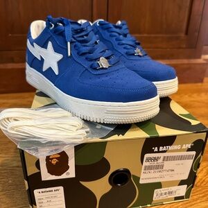 Bape Sta suede blue sneakers